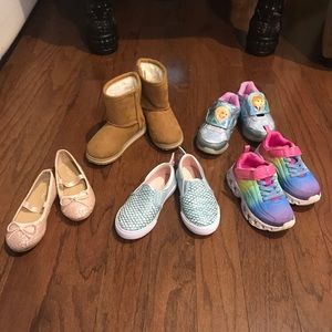 Toddler girl size 7 shoe lot